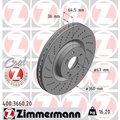 Zimmermann Brake Disc - Standard/Coated, 400.3660.20 400.3660.20